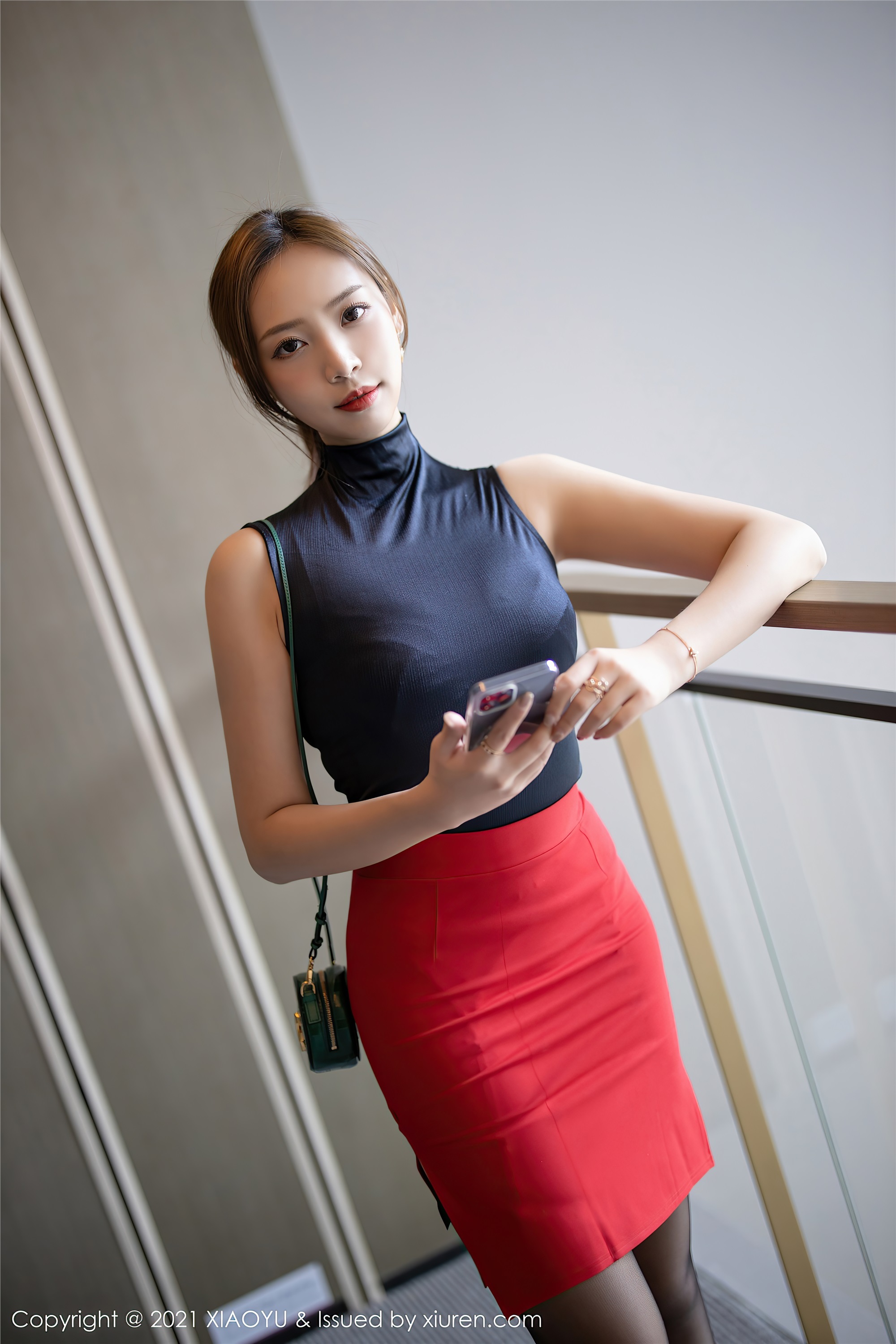 XIAOYU语画界  2021.03.18 VOL.491 郑颖姗Bev 黑丝 丰满